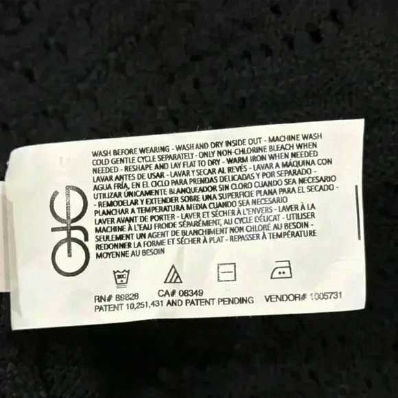 Christian Siriano New York black long sleeve pointelle sweater size XXL … - Picture 8 of 8